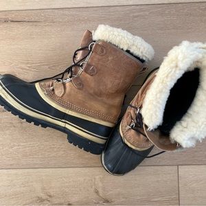 SOREL Vintage Caribou Made In Canada Kaufman Waterproof Winter Boots Mens 10